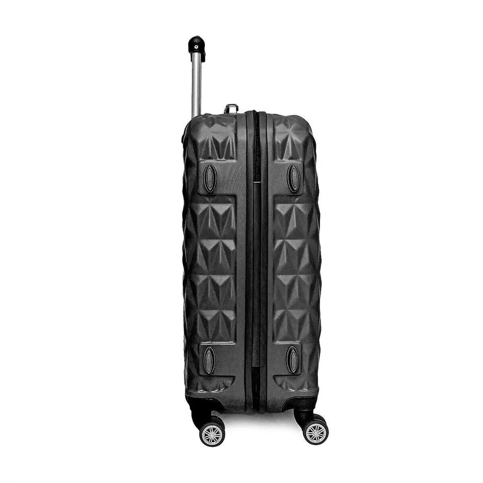 Aeroflux© Lightweight 4-Wheel ABS Hard Shell Travel Trolley Luggage (Medium 24")