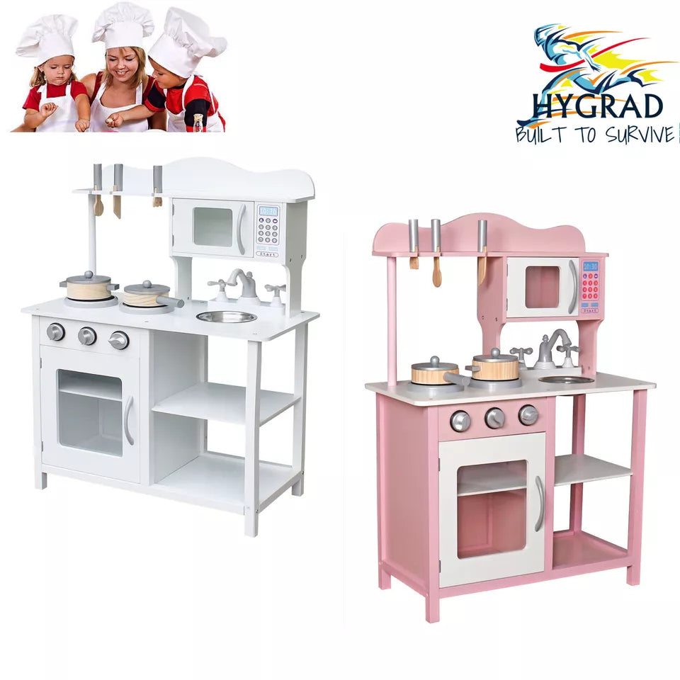 Aeroflux© Kids Premium Wooden Kitchen Play Set