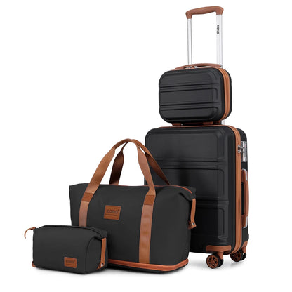 Aeroflux© 4-Piece ABS Cabin Luggage Set – Lightweight & Durable