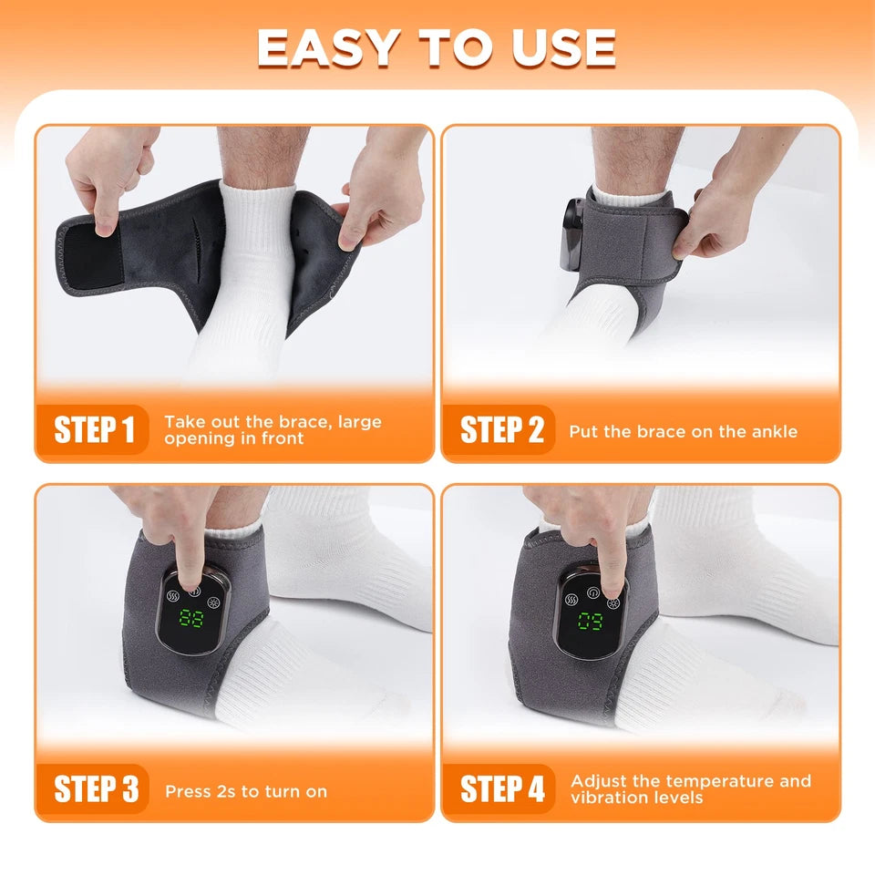 Aeroflux® Heated Therapy Ankle & Wrist Massager Wraps