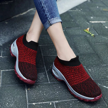Aeroflux® Women's Slip-On Orthopedic Trainers – Air Cushion Comfort & Support