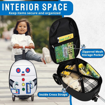 Aeroflux Kids 2-in-1 Ride-On Scooter Suitcase – Travel Made Fun for Little Explorers