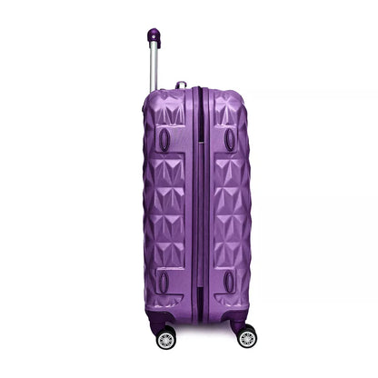 Aeroflux© Lightweight 4-Wheel ABS Hard Shell Travel Trolley Luggage (Medium 24")