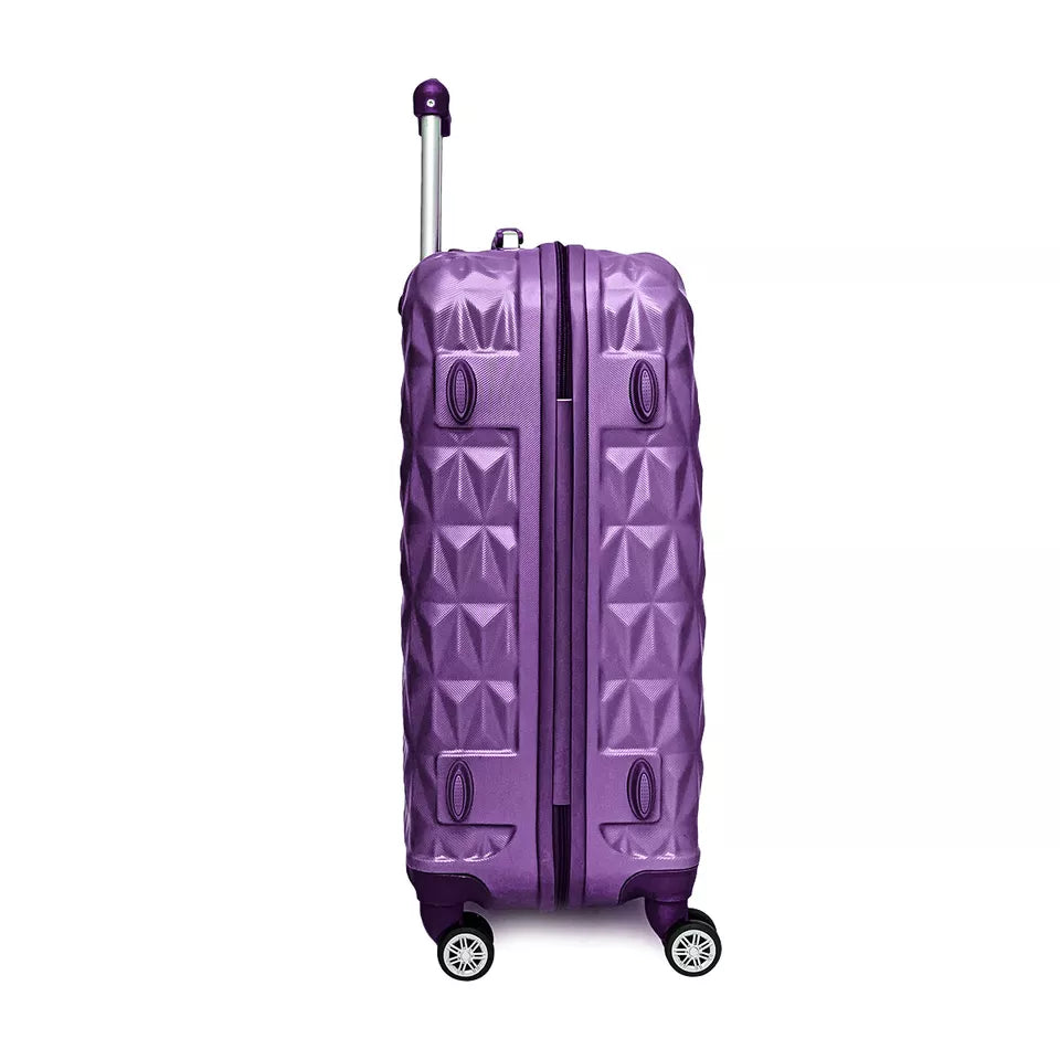 Aeroflux© Lightweight 4-Wheel ABS Hard Shell Travel Trolley Luggage (Medium 24")