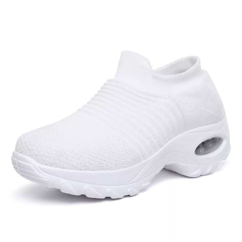 Aeroflux® Women's Slip-On Orthopedic Trainers – Air Cushion Comfort & Support