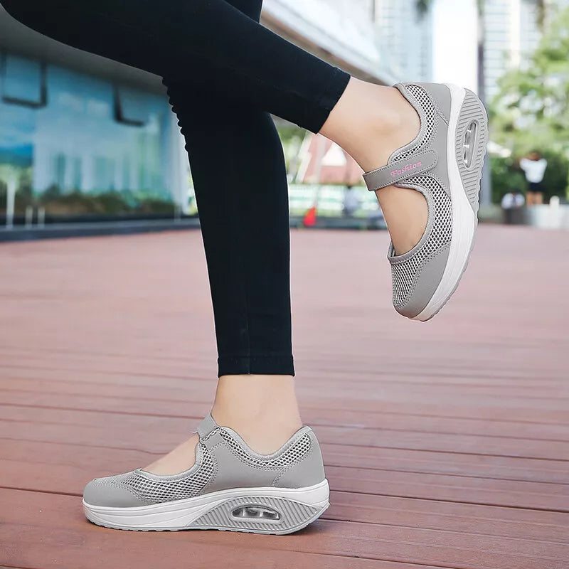 Aeroflux® Women's Slip-On Orthopedic Trainers – Comfy & Stylish Air Cushion Shoes