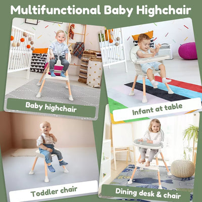 Aeroflux© Premium Baby Feeding High Chair – Adjustable, Safe & Convenient