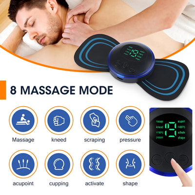 Aeroflux Wireless TENS Machine – Customisable Pain Relief with 8 Modes and 19 Intensity Levels