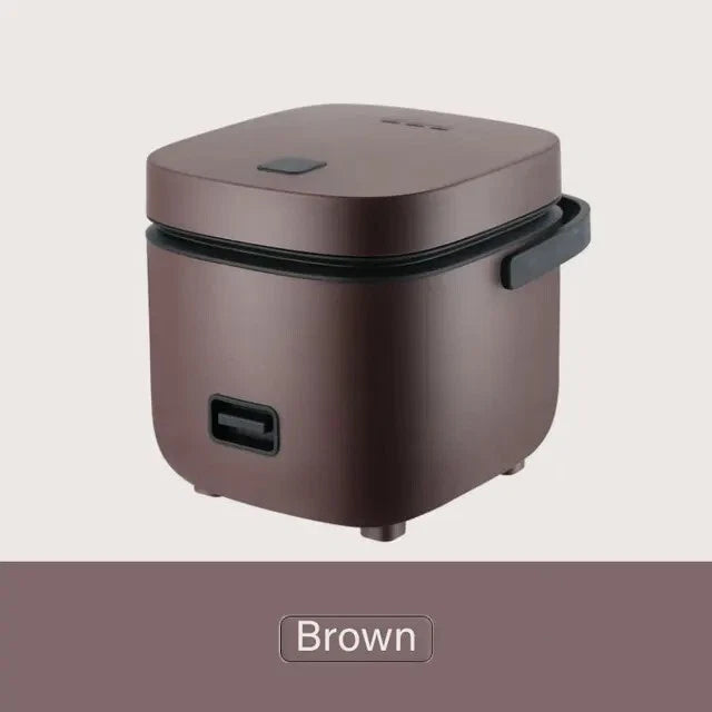 Aeroflux Mini Rice Cooker – Compact Electric Cooker for 1–2 People | 1.2L Capacity, 200W Power | Smart & Mechanical Options | Steam, Cook, Reheat