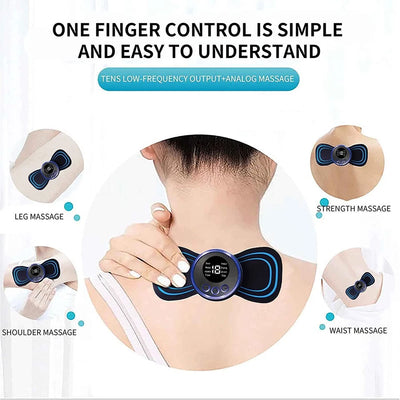 Aeroflux Wireless TENS Machine – Customisable Pain Relief with 8 Modes and 19 Intensity Levels