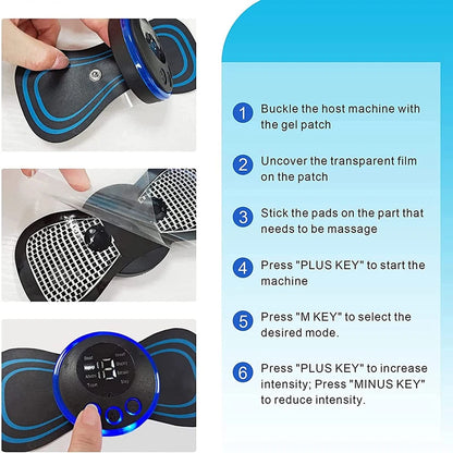 Aeroflux Wireless TENS Machine – Customisable Pain Relief with 8 Modes and 19 Intensity Levels