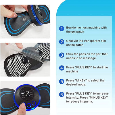 Aeroflux Wireless TENS Machine – Customisable Pain Relief with 8 Modes and 19 Intensity Levels