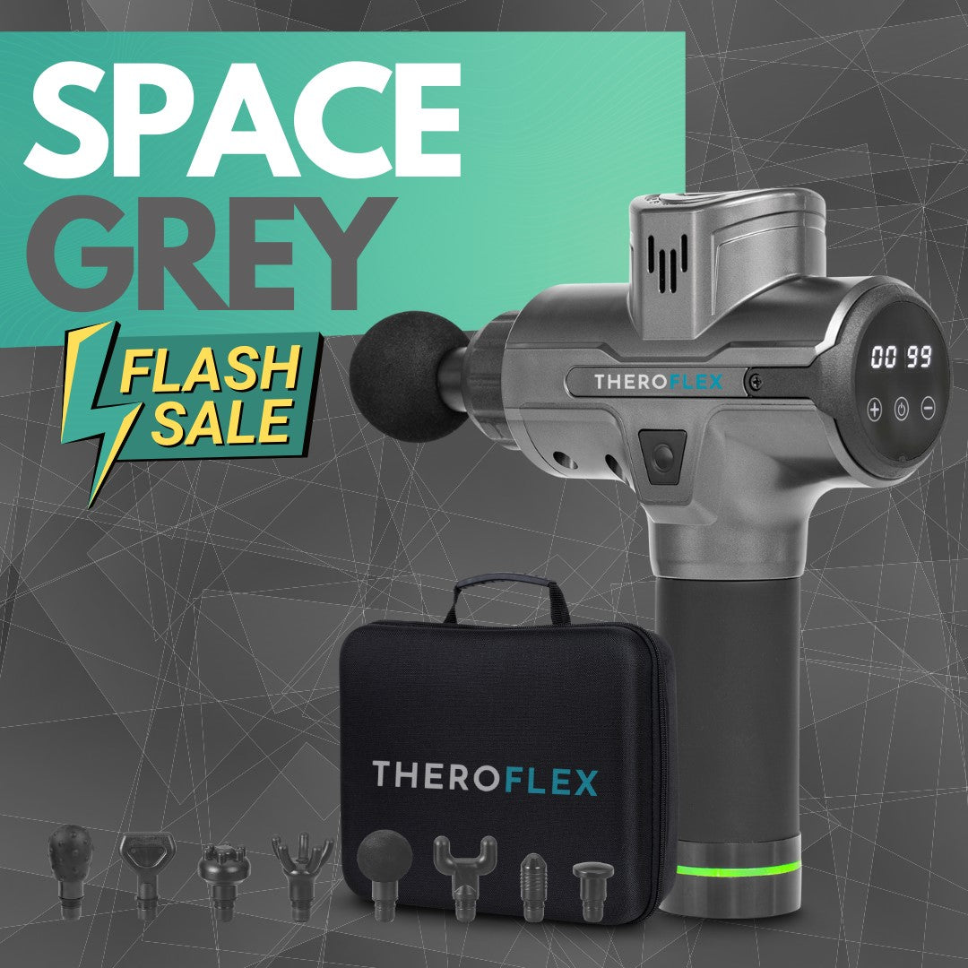 Aeroflux© Premium Pro Massage Muscle Gun: Free Travel Case + 1 Year Warranty Worth £30