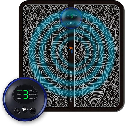 Aeroflux© EMS Foot Reflexology Massager for Feet Circulation: 6 Modes & 9 Intensities